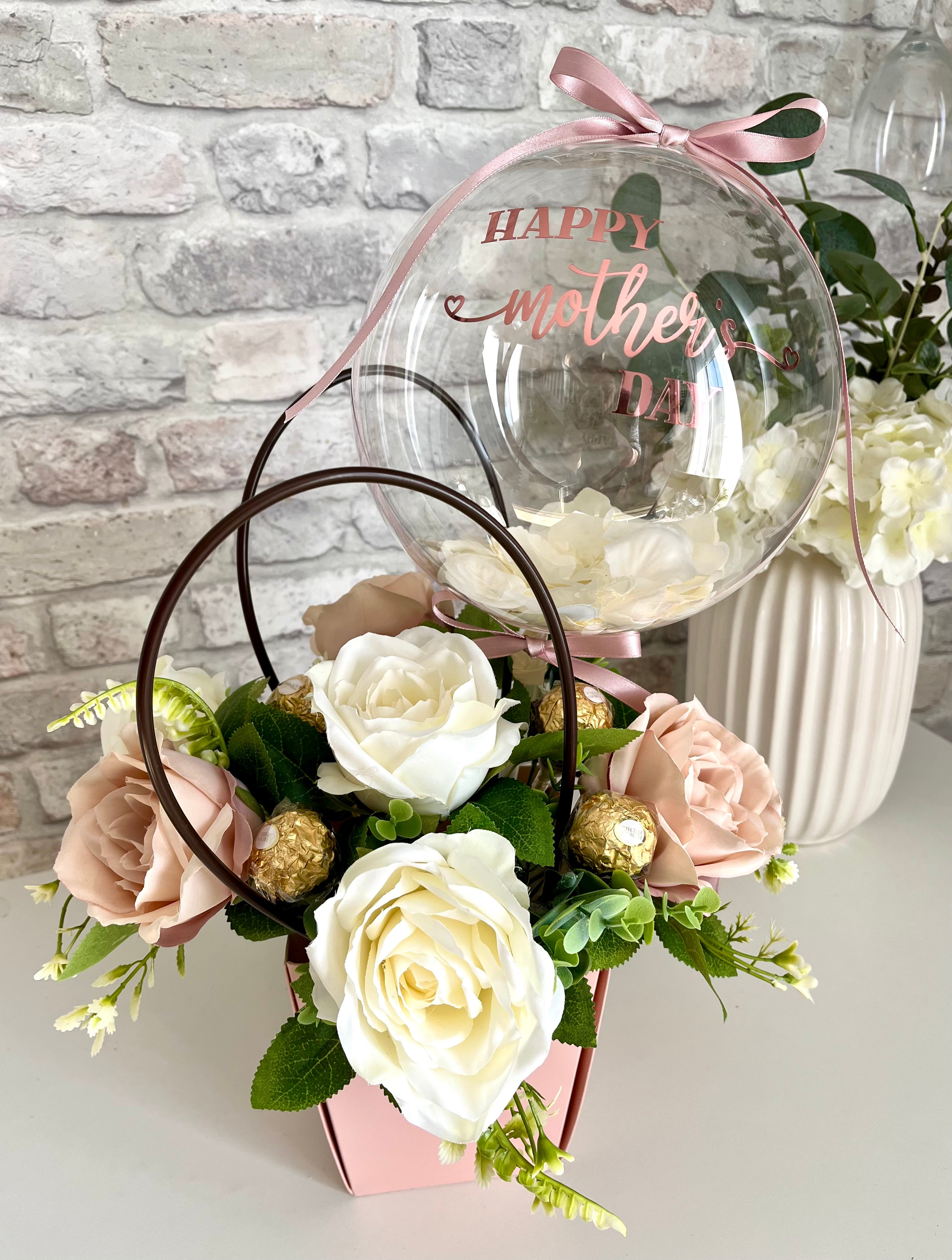 Mothers Day Flower Balloon Bucket