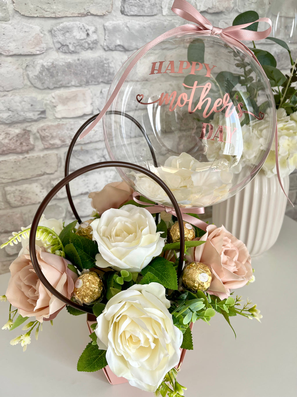 Mothers Day Flower Balloon Bucket