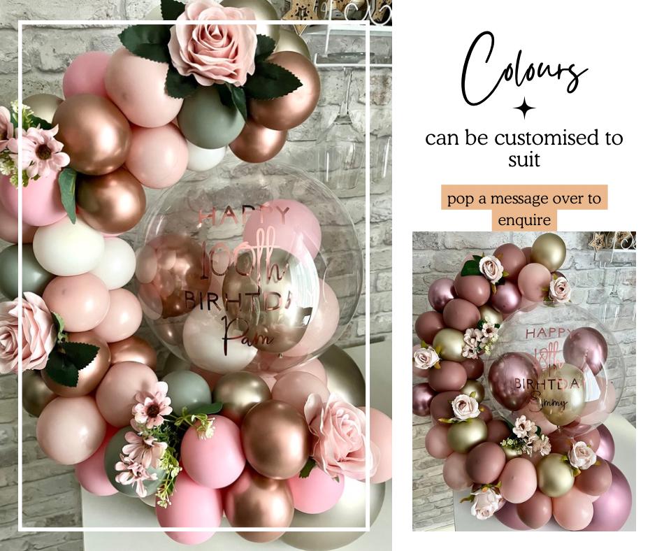 Personalised Birthday Balloon Bubble Hug Garland