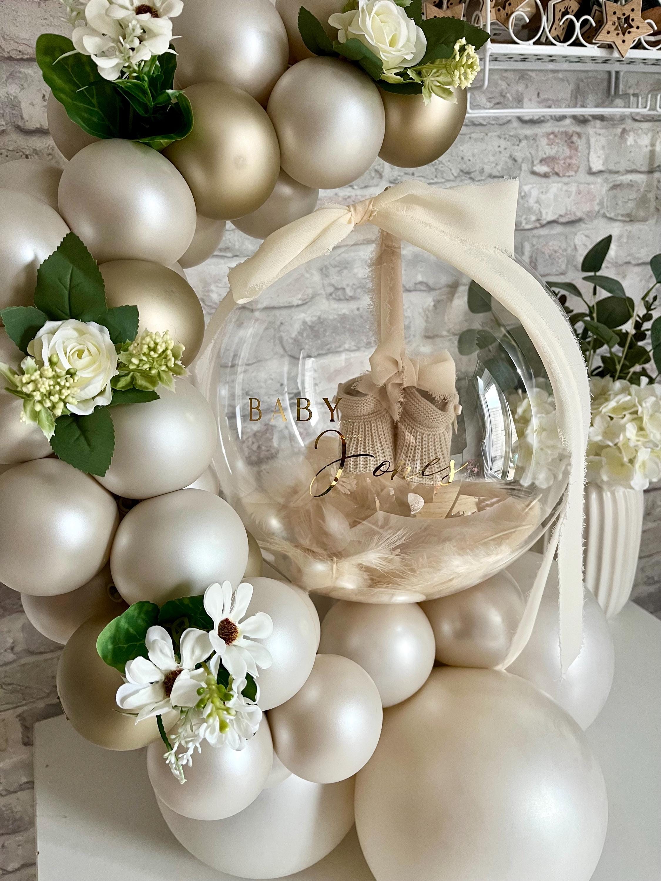 Personalised Baby Shower & New Baby Bootees Bubble Hug