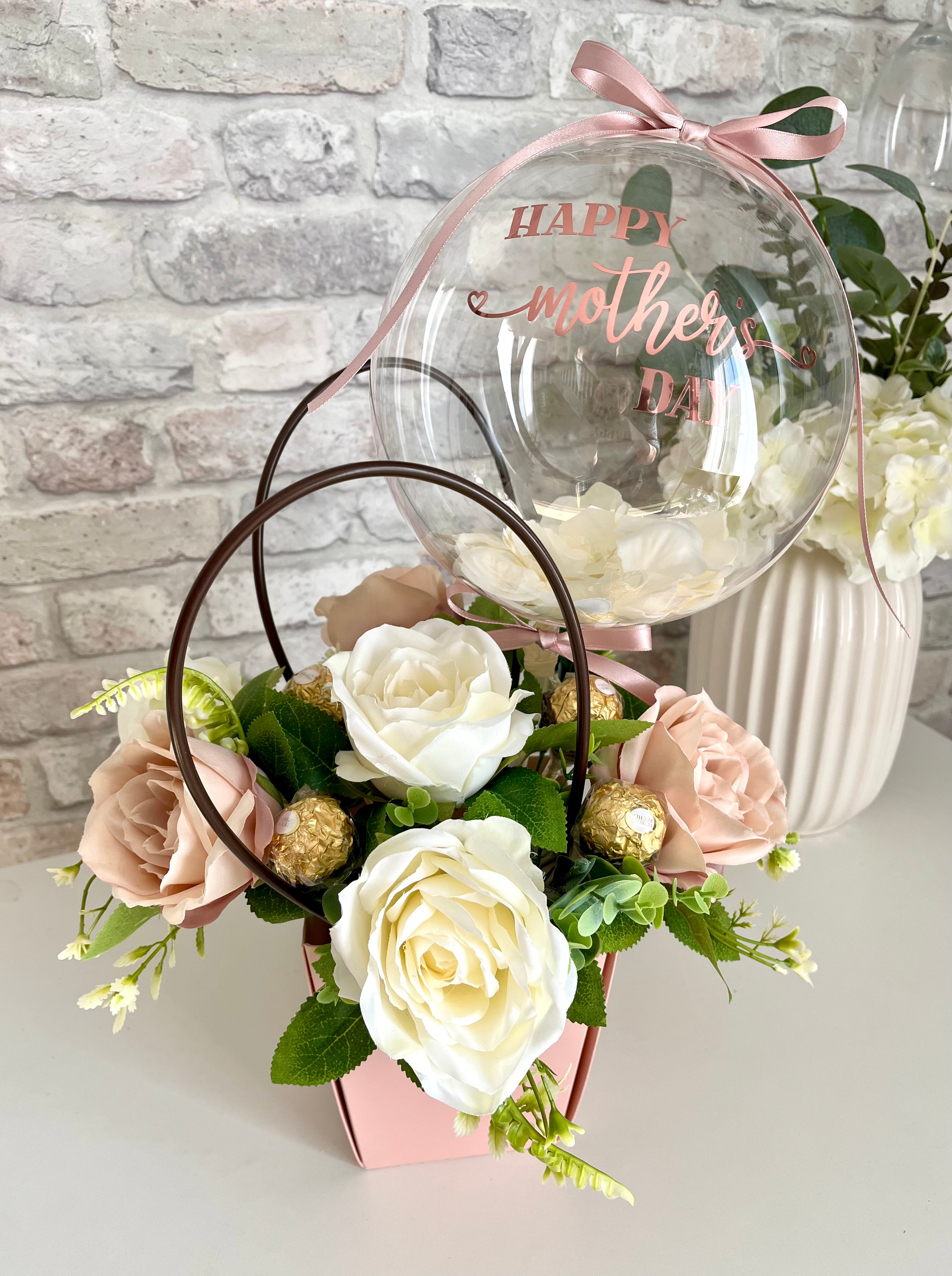 Mothers Day Flower Balloon Bucket