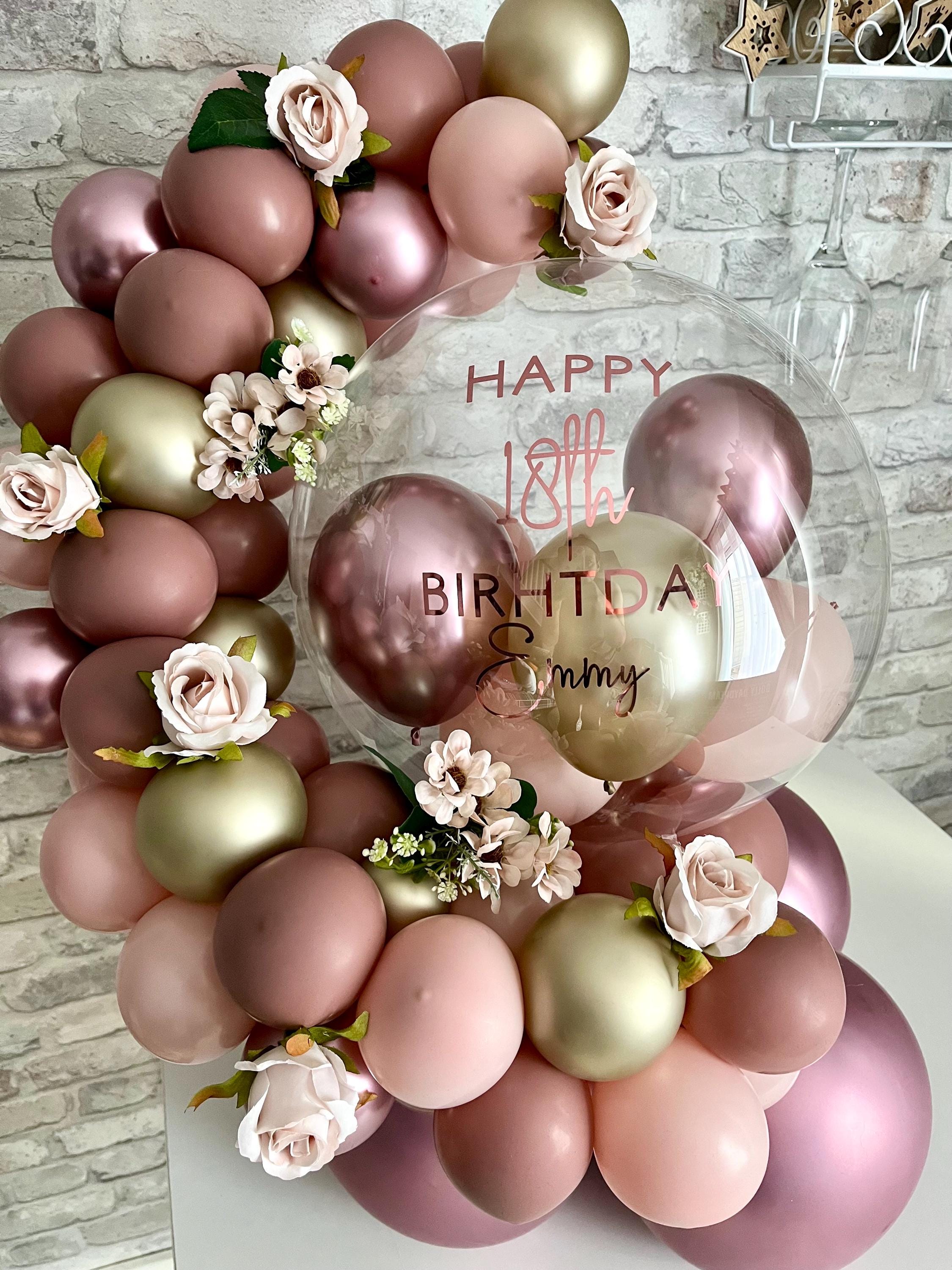 Personalised Birthday Balloon Bubble Hug Garland