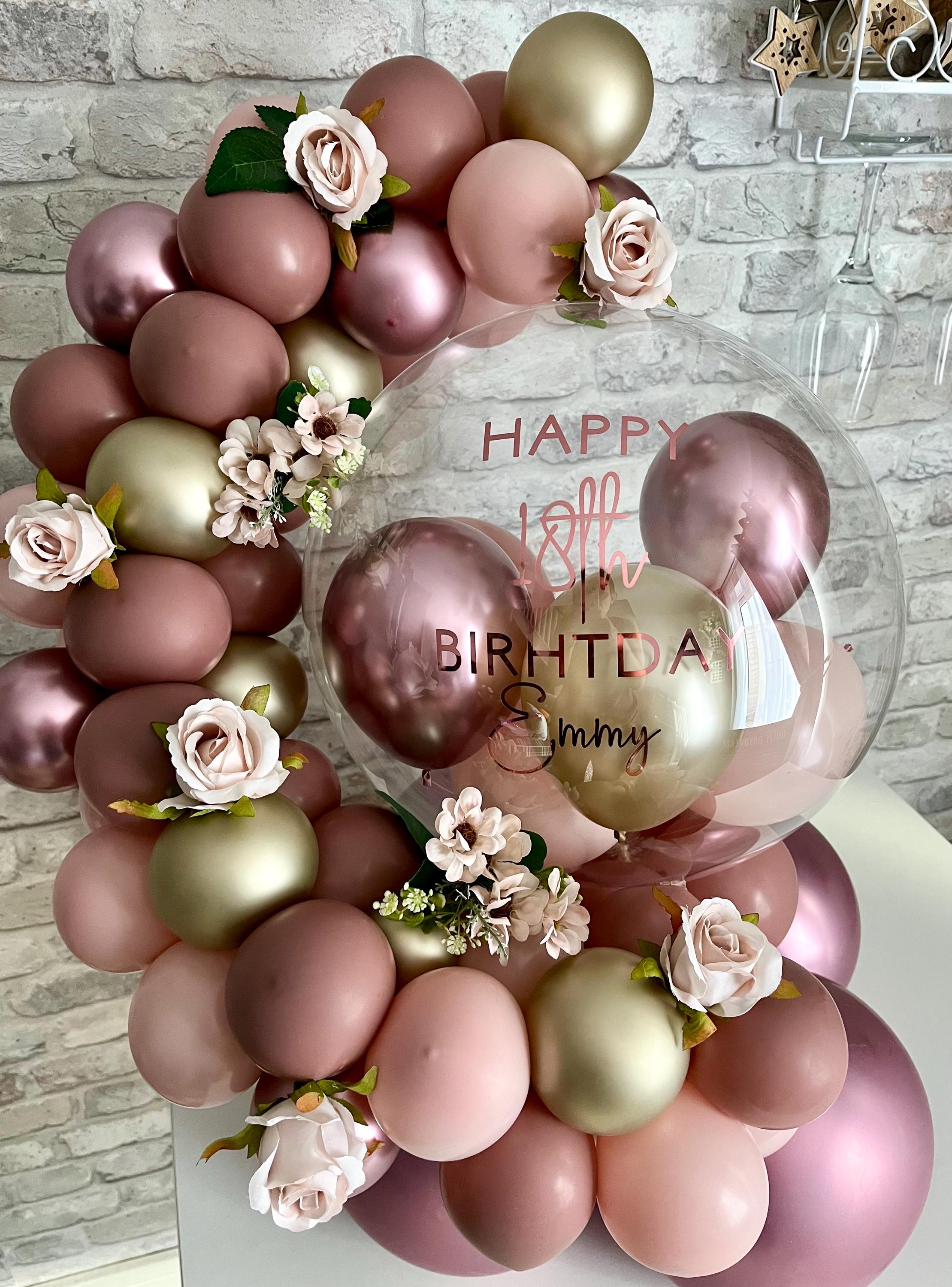Personalised Birthday Balloon Bubble Hug Garland