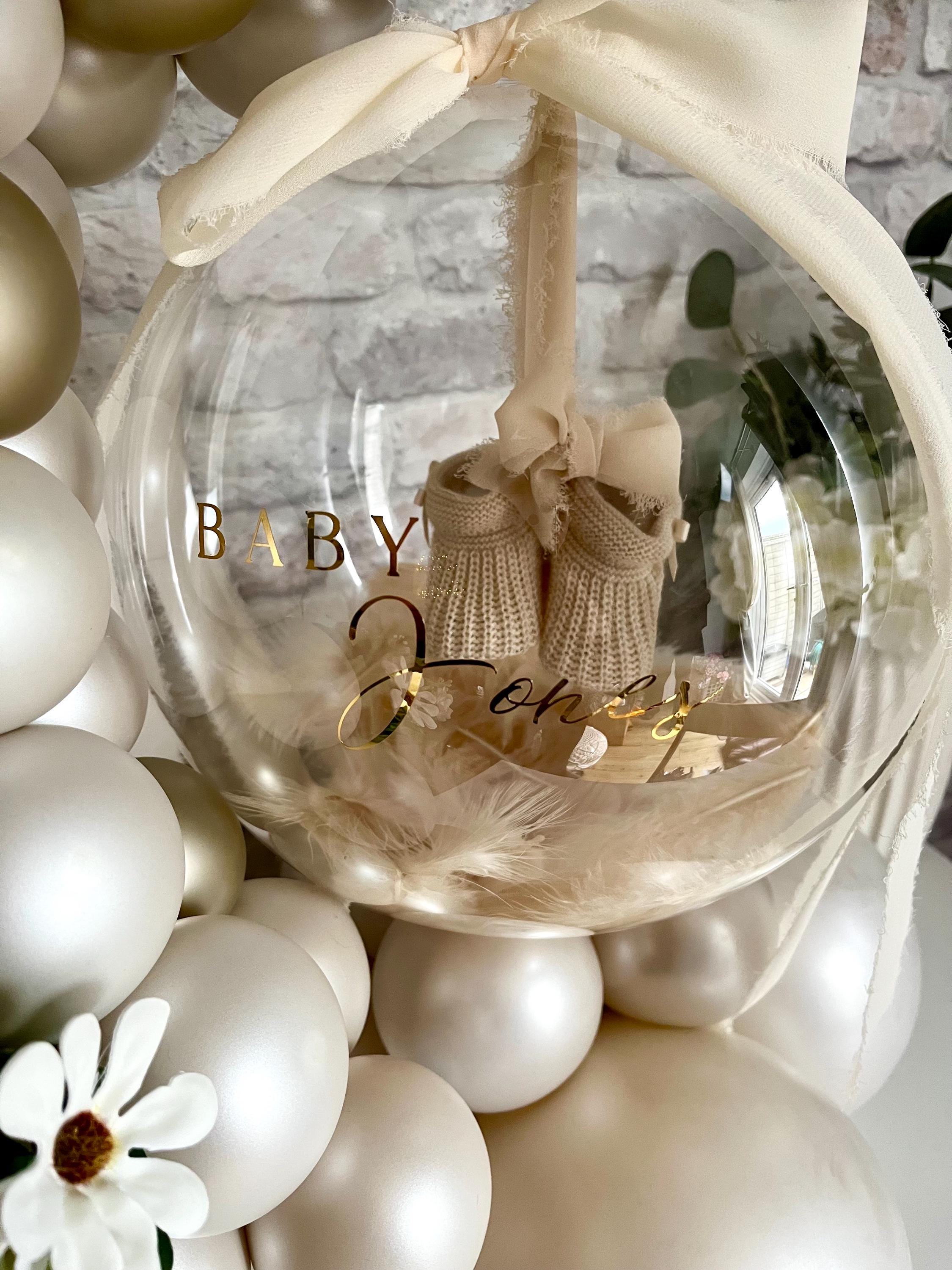 Personalised Baby Shower & New Baby Bootees Bubble Hug