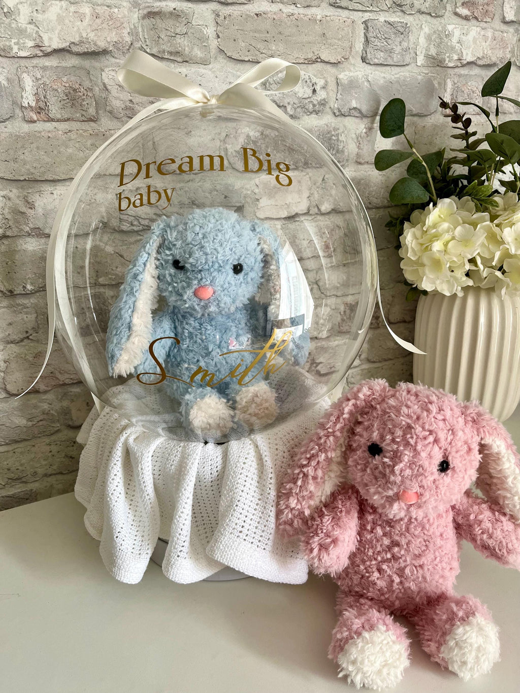 Baby Bunny Rabbit Teddy Balloon Gift
