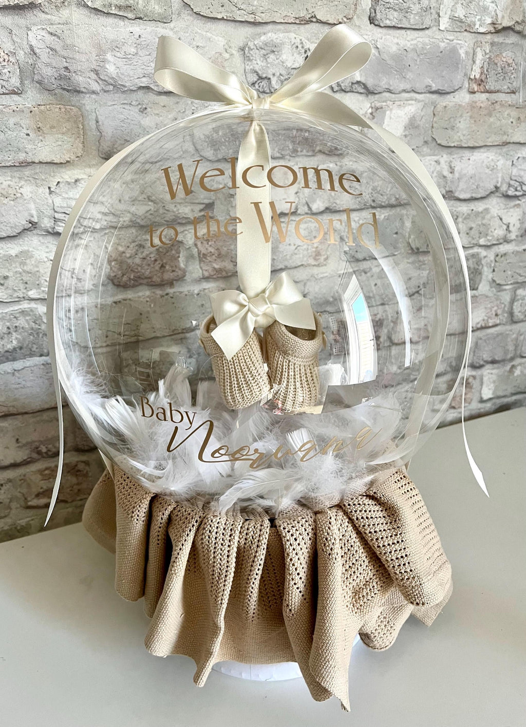 Baby Bootees Balloon Hamper