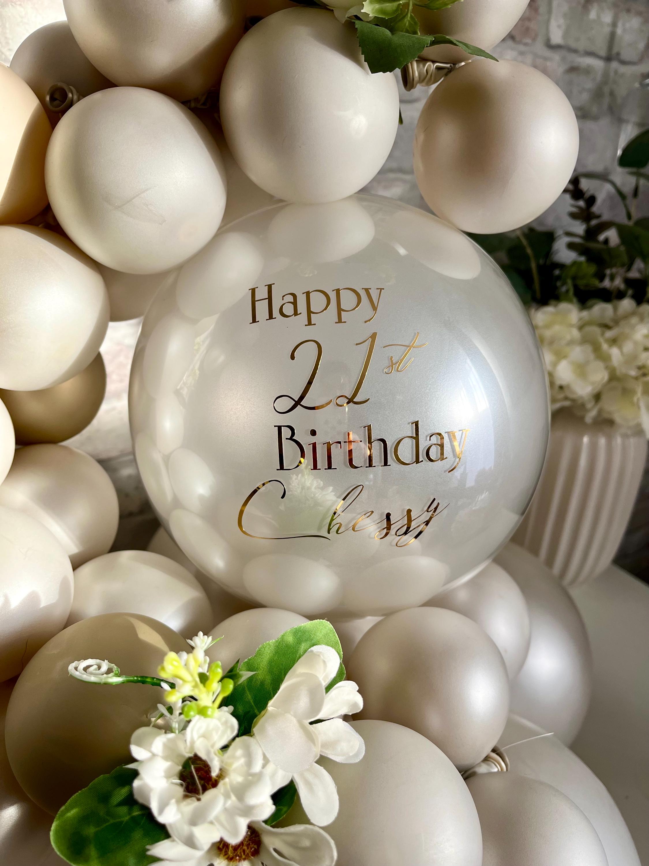 Personalised Special Occassion Pearl Balloon Bubble Hug