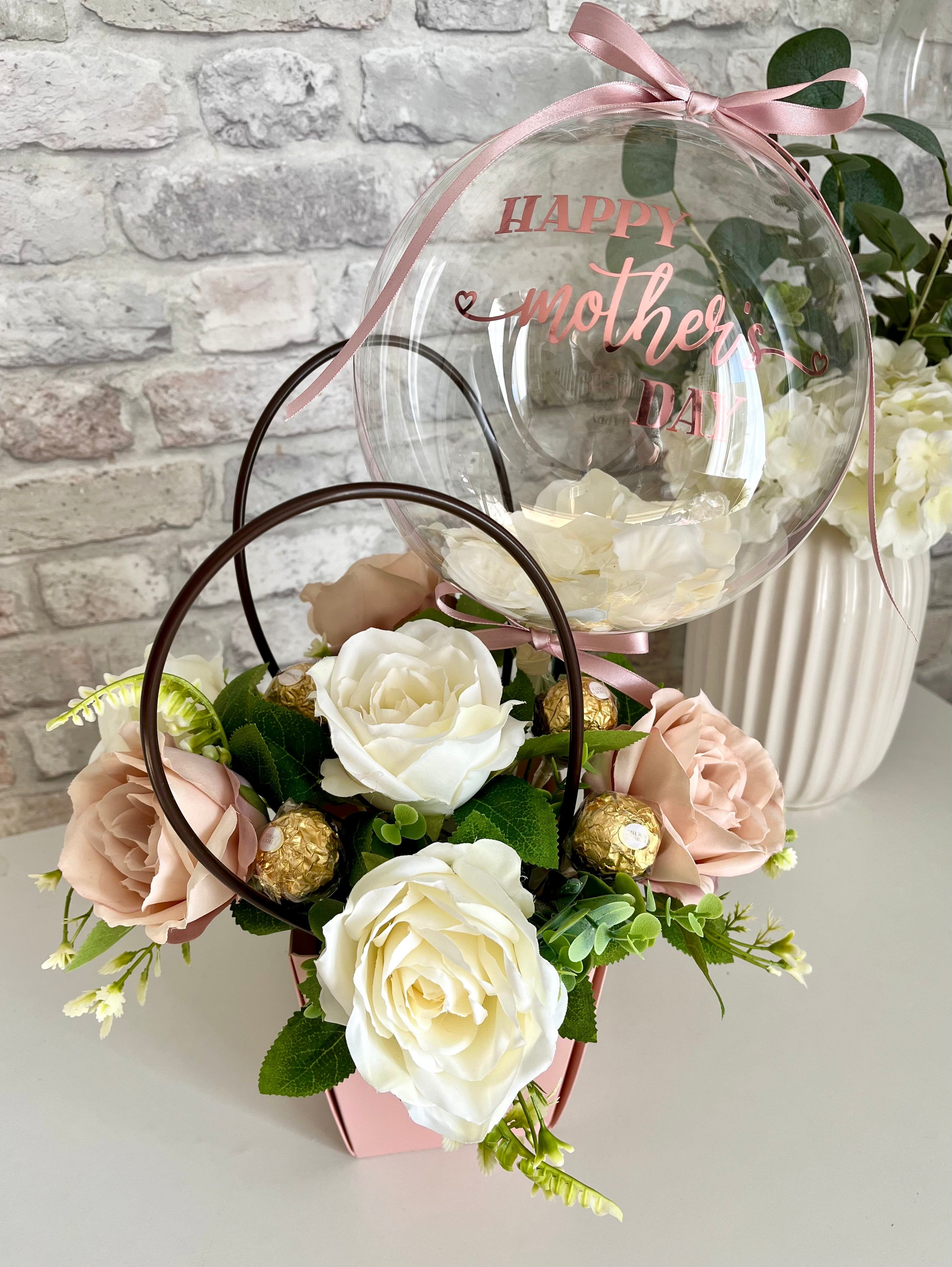 Mothers Day Flower Balloon Bucket