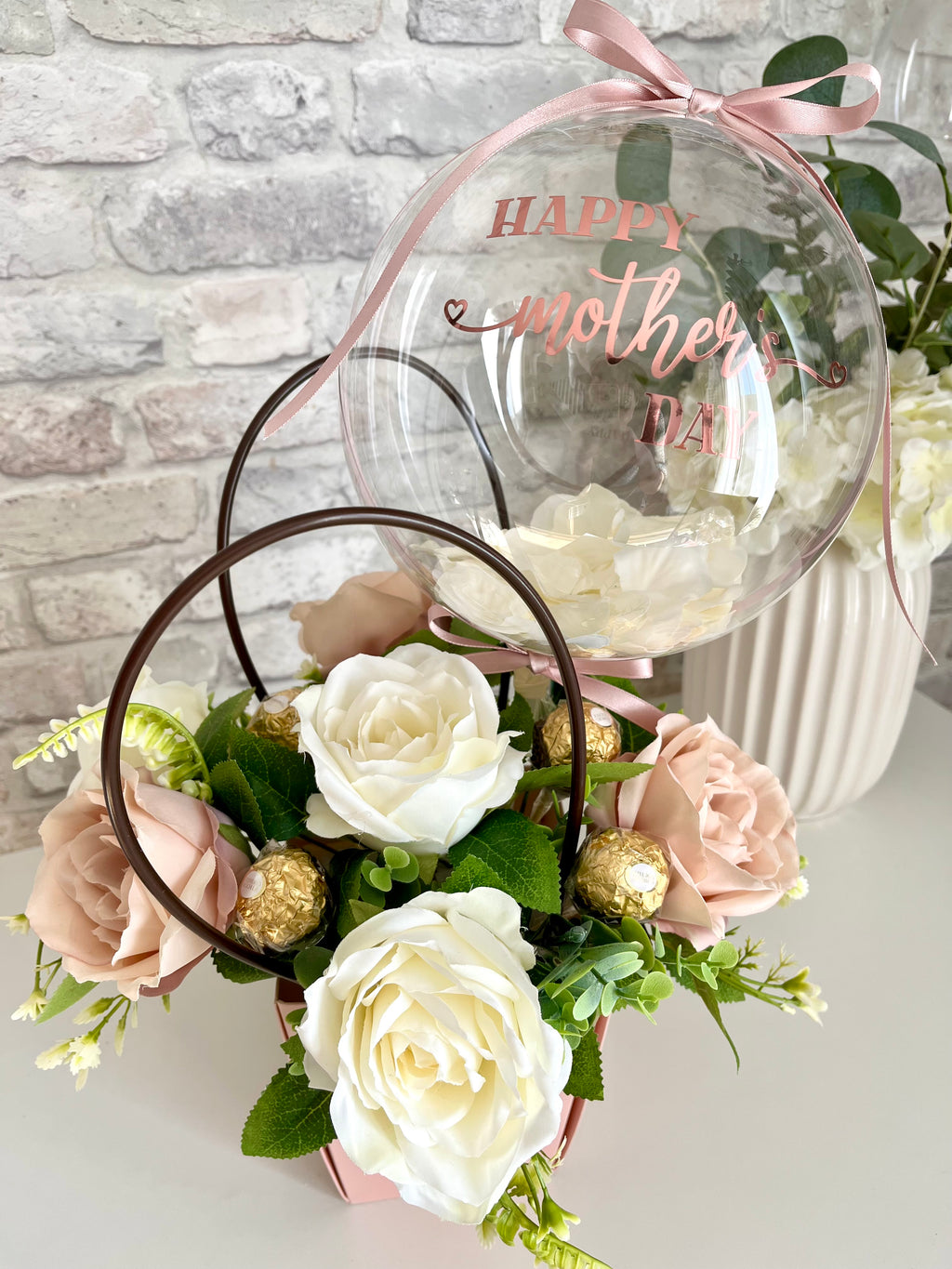 Mothers Day Flower Balloon Bucket