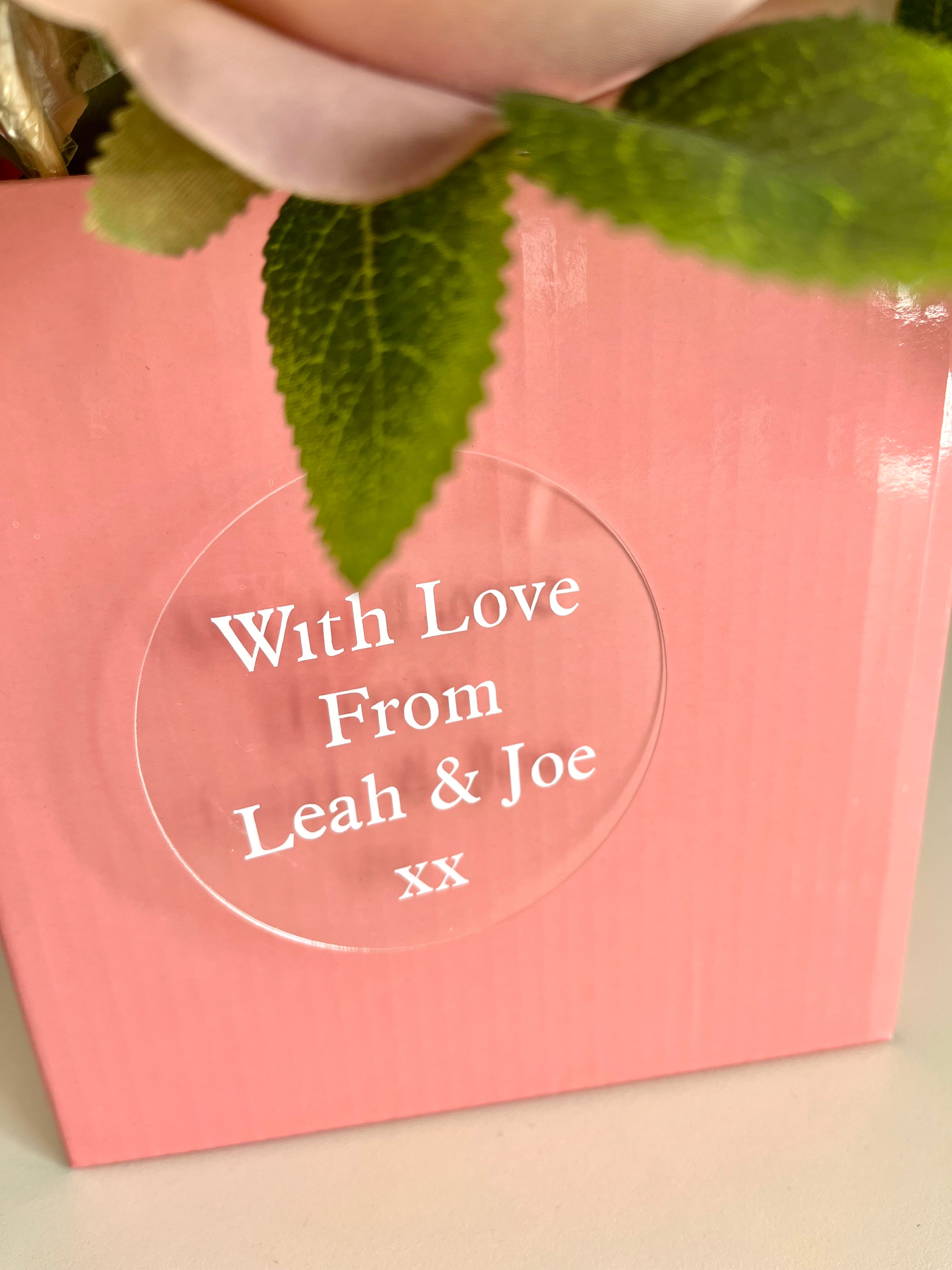 Mothers Day Flower Box with Pink Balloon
