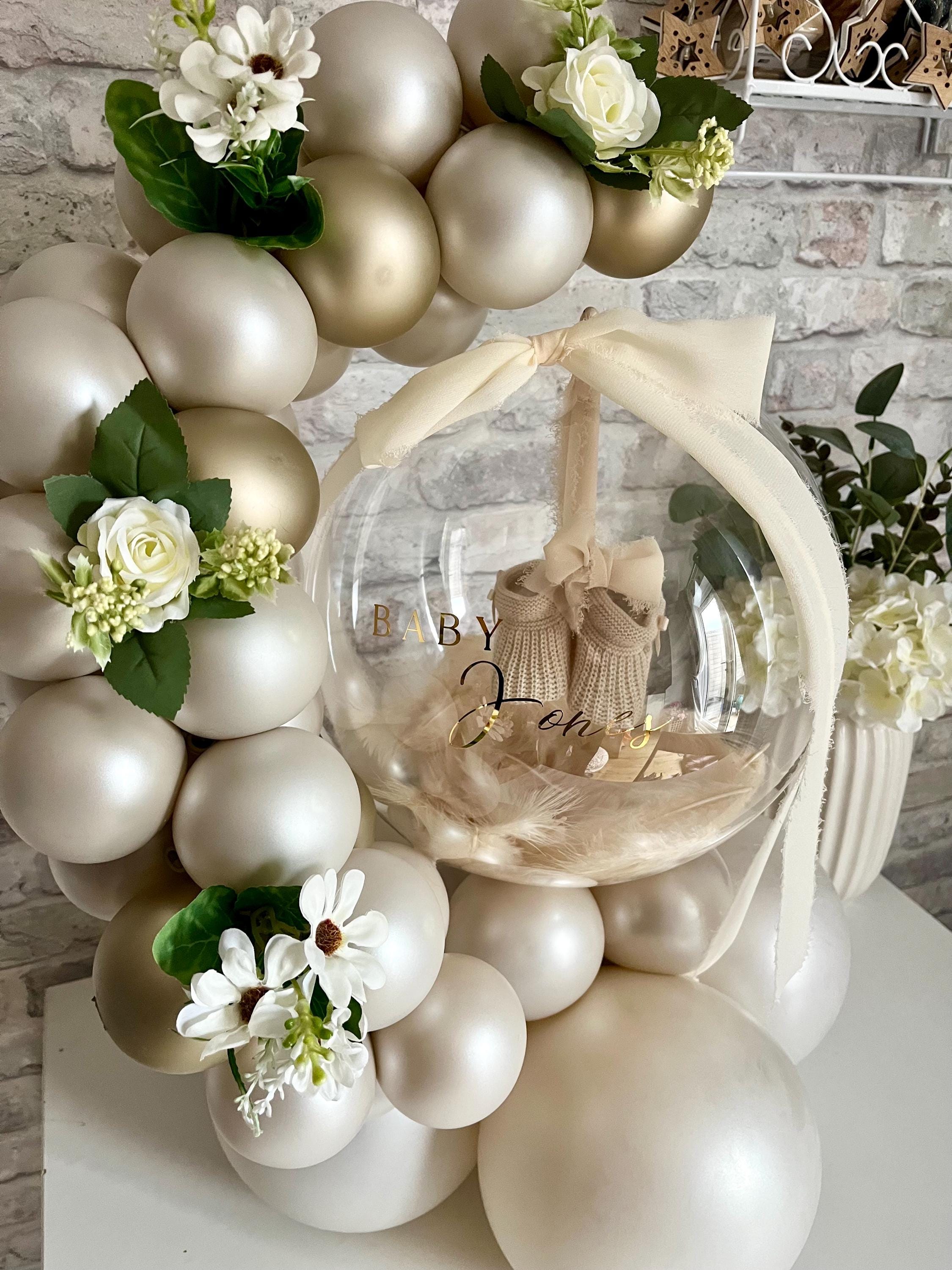 Personalised Baby Shower & New Baby Bootees Bubble Hug