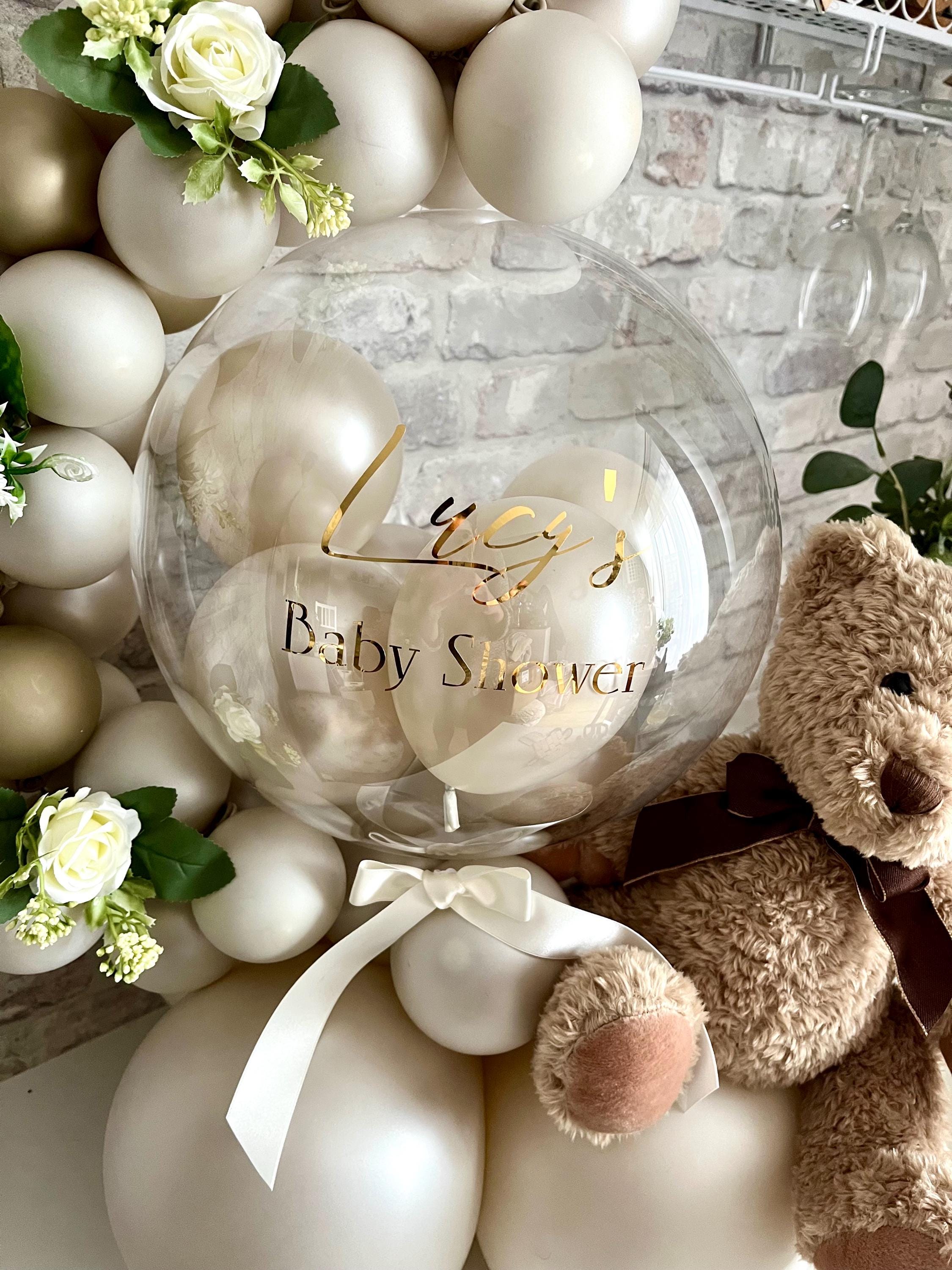 Personalised Large Baby Shower Teddy Bear Balloon Garland Centre Piece
