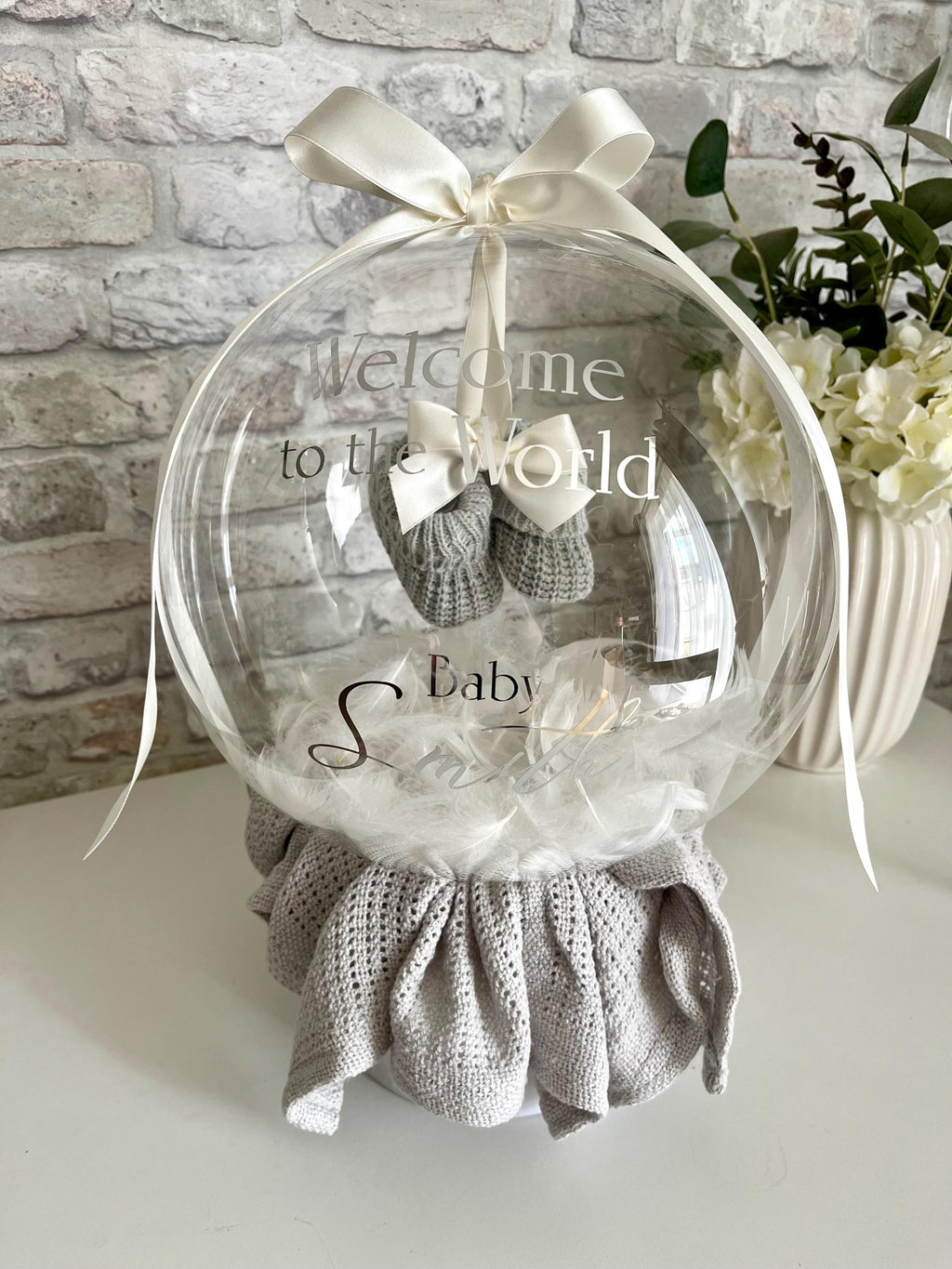 Baby Bootees Balloon Hamper