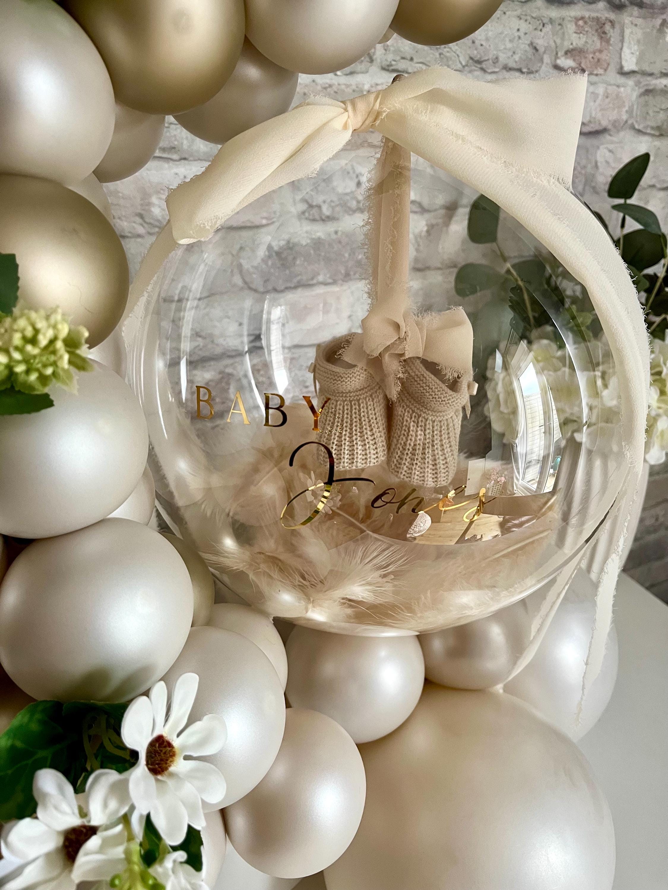 Personalised Baby Shower & New Baby Bootees Bubble Hug