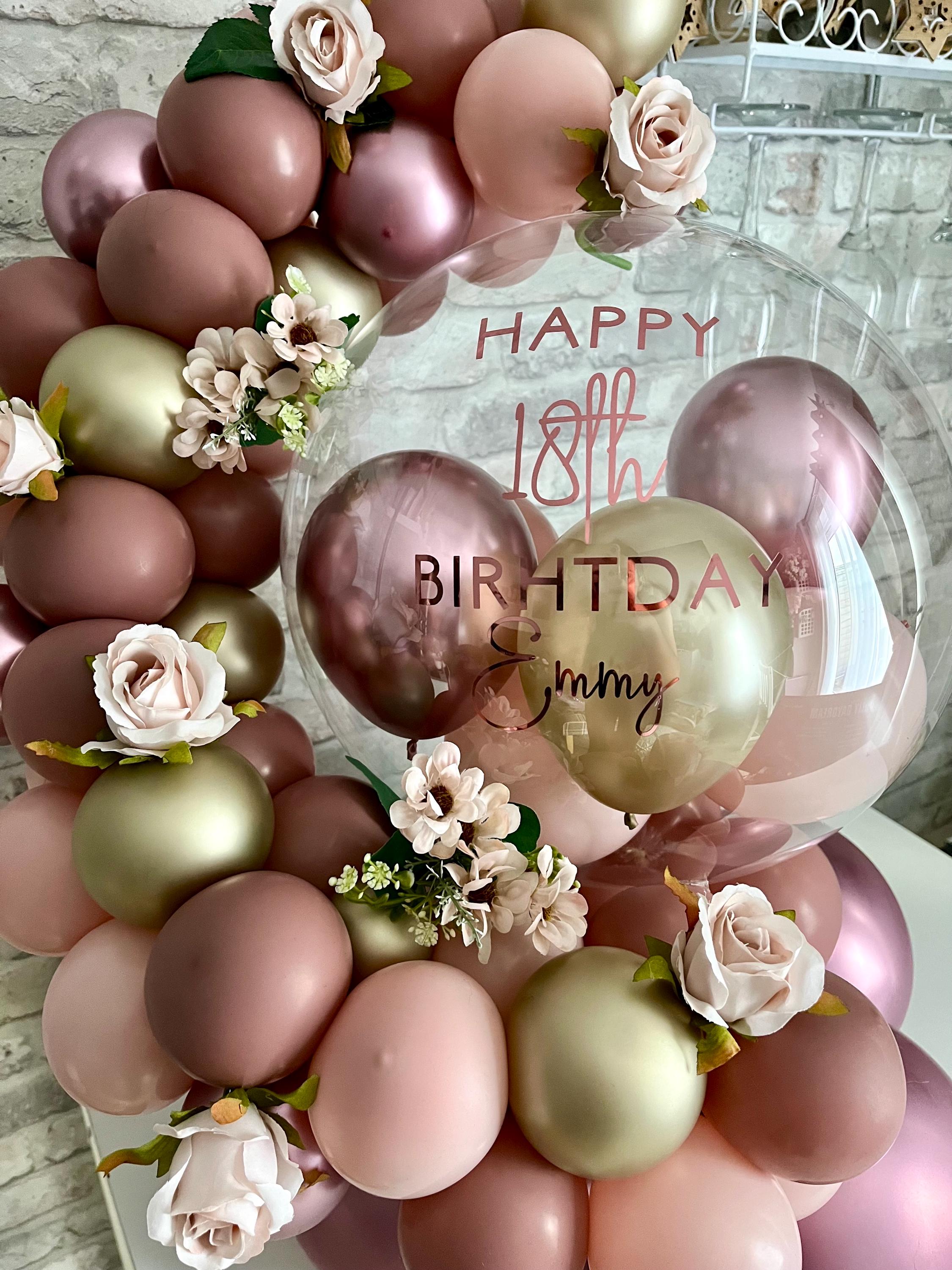 Personalised Birthday Balloon Bubble Hug Garland